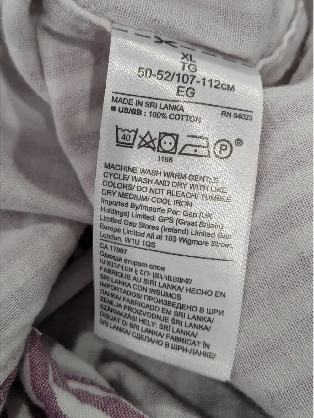 Banana Republic Men's Untucked Slim Fit Button Down Shirt Pink White Stripe XL